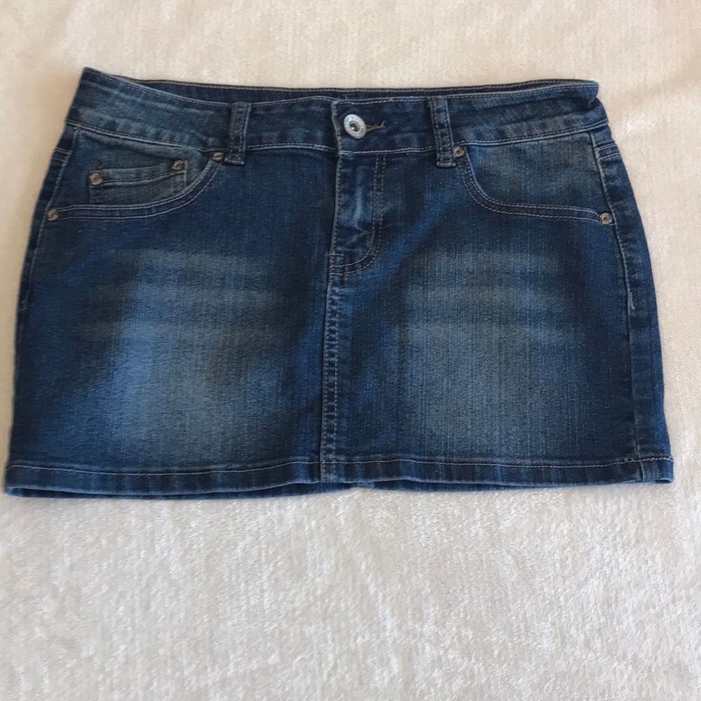 Mudd Jeans Blue Denim Skirt